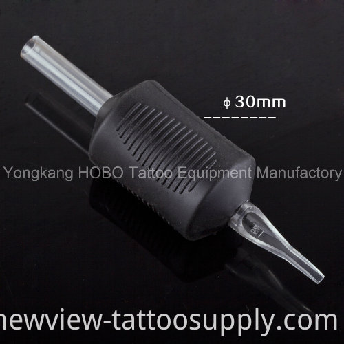 New Silicone Rubber Disposable Tattoo Grips with Black Tips 30mm